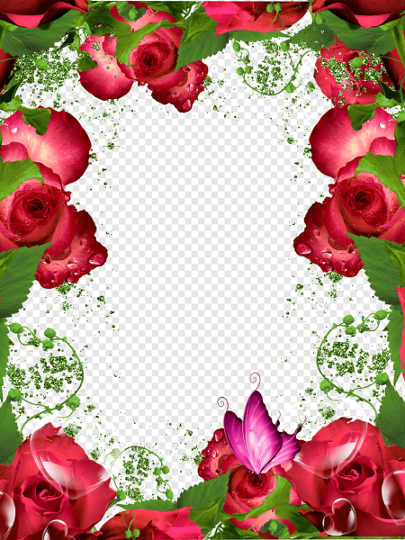Рамка для фотошопа розы