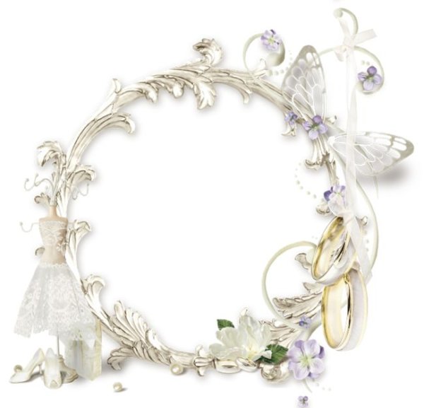 Овальная Свадебная рамка