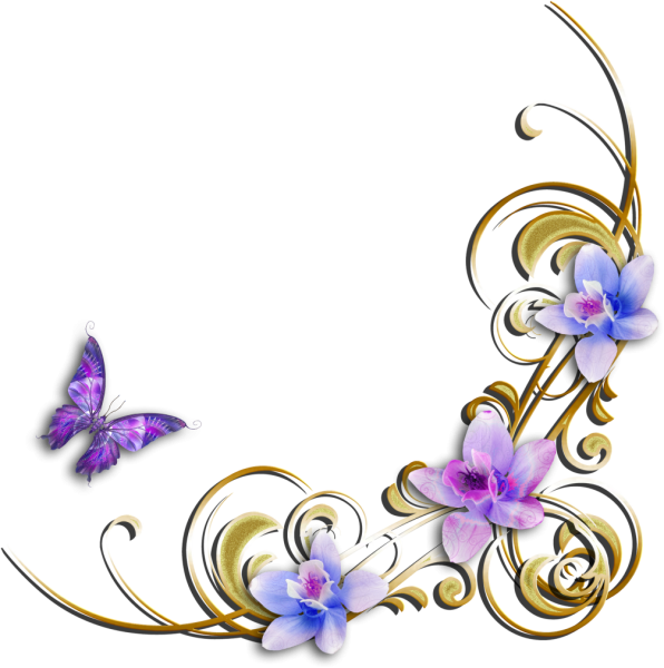 Виньетки на прозрачном фоне