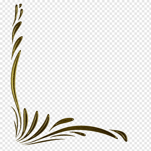 Рамка уголок на прозрачном фоне