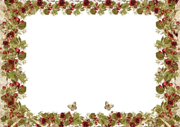 Рамка в русском стиле на прозрачном фоне