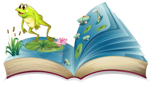 Детская книжка открытая