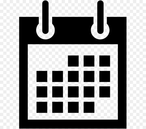 Чёрная иконка календарь