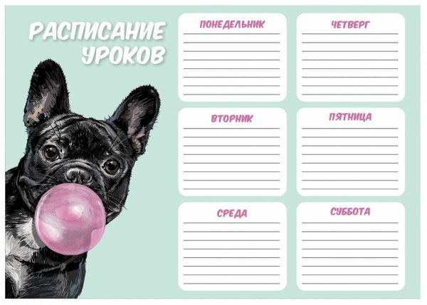 Расписание уроков