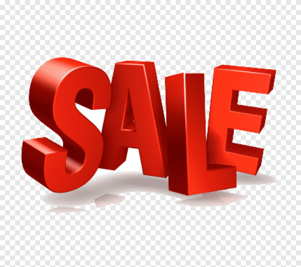 Скидка на прозрачном фоне