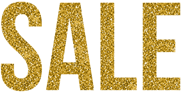 Sale надпись золото