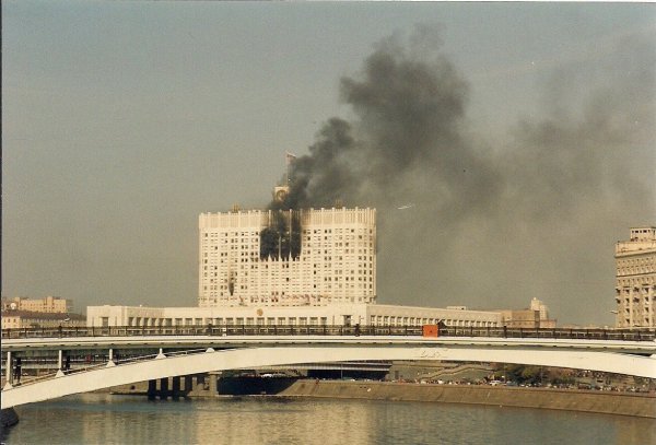 Дом правительства РФ 1993 пожар