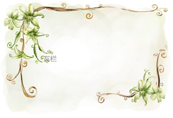 Рамка растительный орнамент