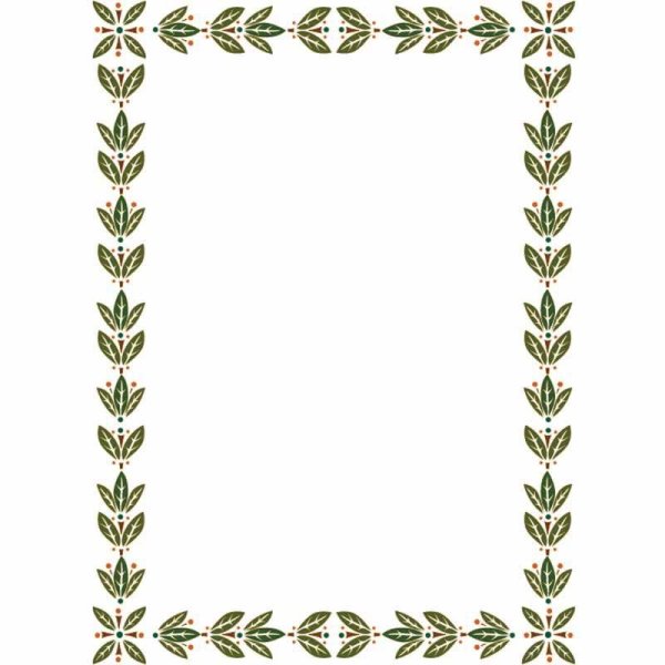 Рамка растительный орнамент