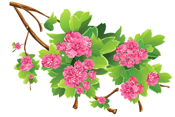 Веточка с цветами