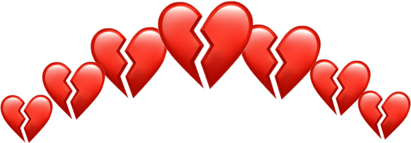 Разбитое сердце без фона для фотошопа