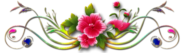 Красивые разделители с цветами