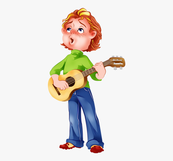 Музыкант мультяшный