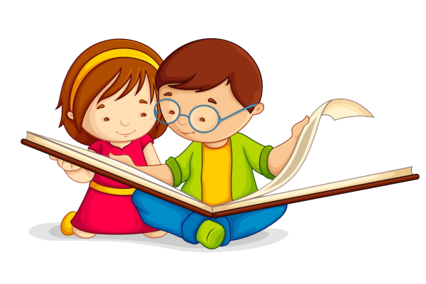 Дети с книгой клипарт
