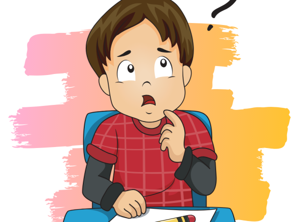 Мальчик думает