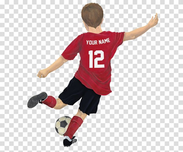 Футболист детский на белом фоне