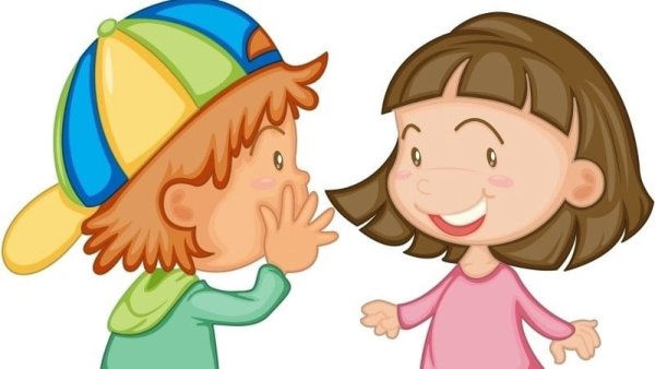 Дети общаются мультяшные