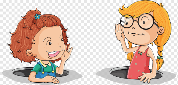 Девочка рассказывает рисунок