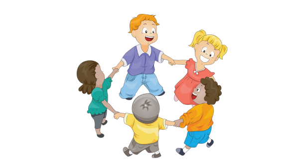 Дети танцуют в кругу