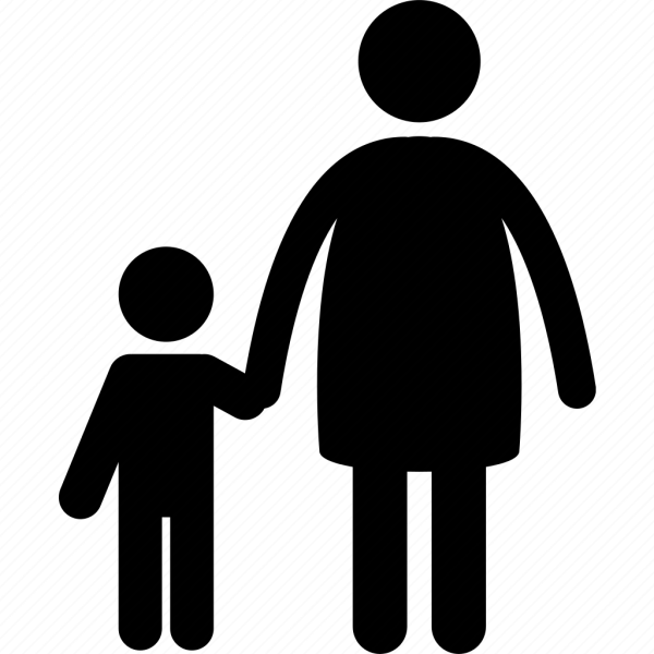 Иконка взрослый и ребенок