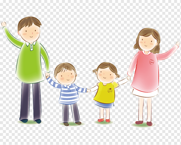 Ребенок и взрослый рисунок