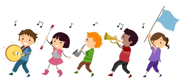Оркестр на прозрачном фоне для детей