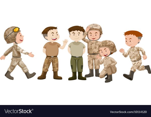 Солдат на белом фоне для детей