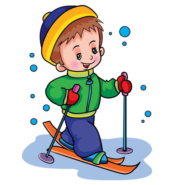 Мальчик лыжник