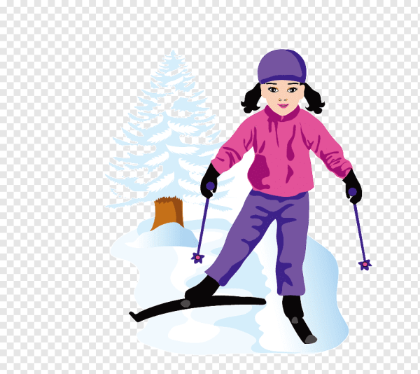 Мальчик на лыжах