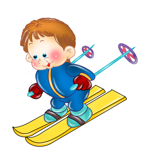 Лыжи рисунок для детей