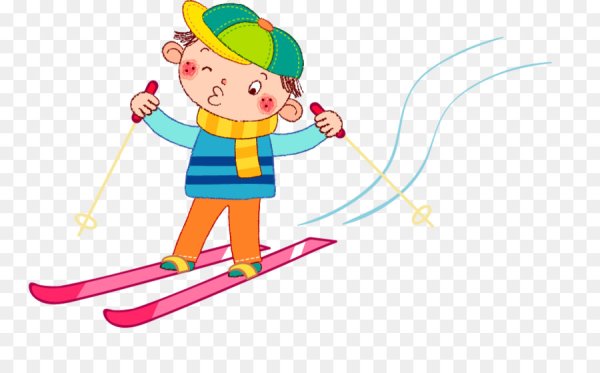 Лыжник мультяшный