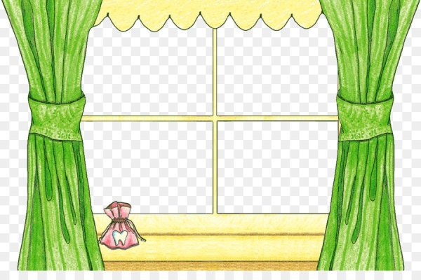 Окно со шторами для детей