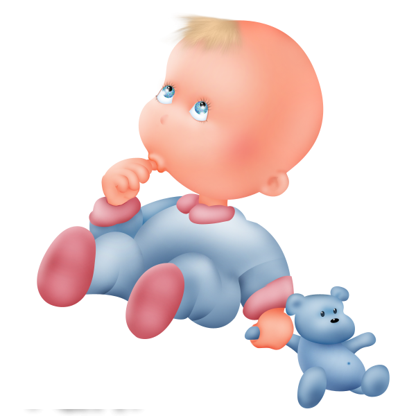 Малыш на прозрачном фоне