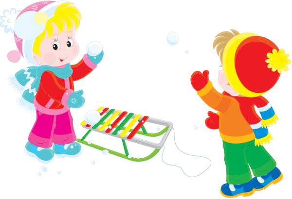 Девочка на санках