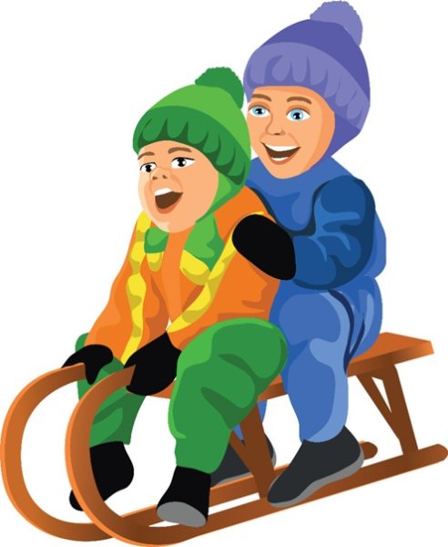 Мальчик катается на Горке