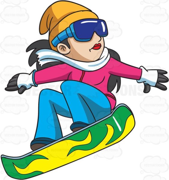 Сноуборд мультяшный