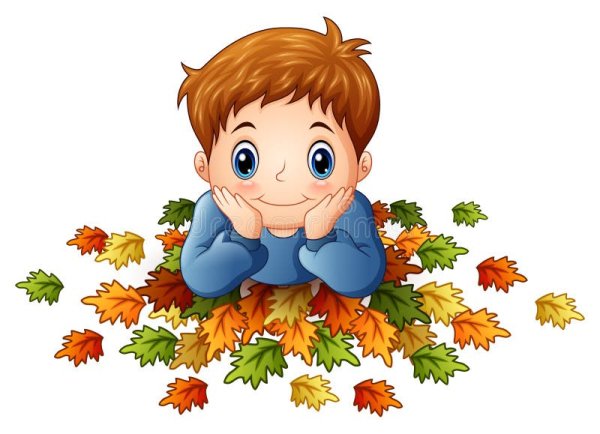 Осенние листья на белом фоне для детей