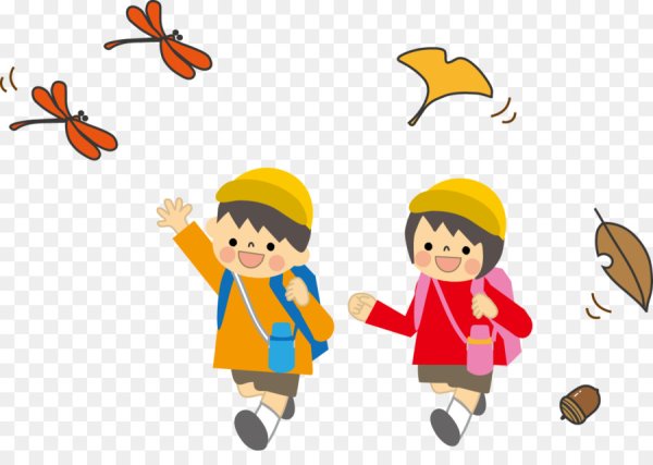 Осенние дети вектор