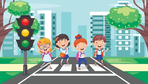Пешеходы на дороге для детей