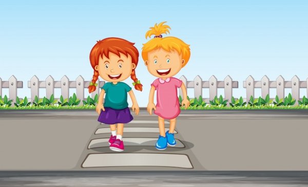 Цветной пешеход для детей