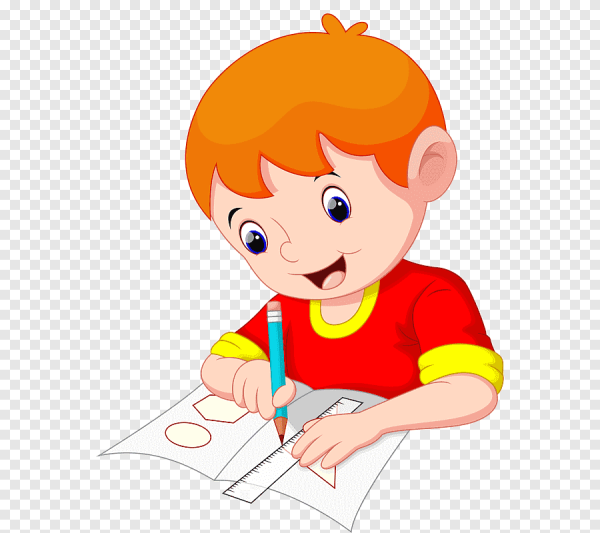 Ученик рисует