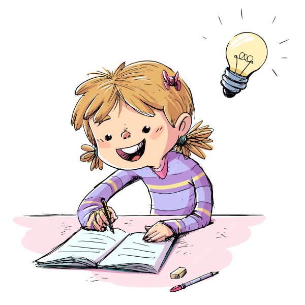 Ребенок пишет рисунок