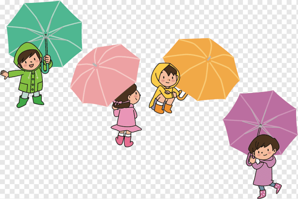 Зонт для детей на прозрачном фоне