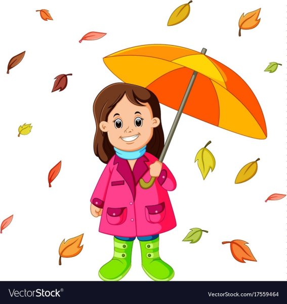 Мультяшка с зонтиком