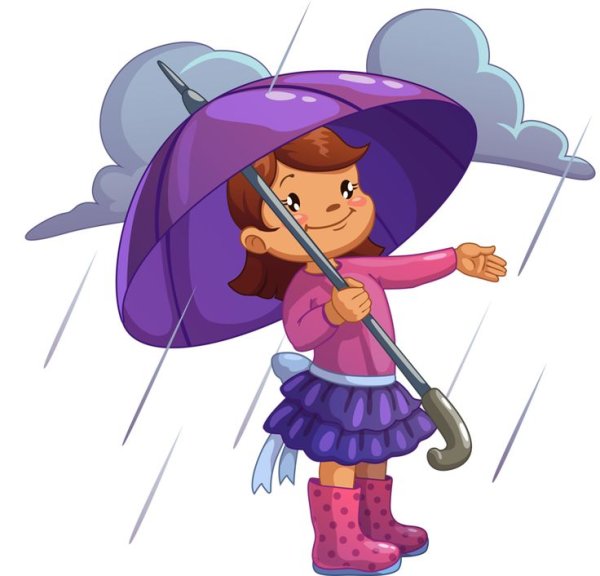 Девочка под зонтиком