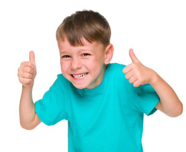 Ребенок показывает класс