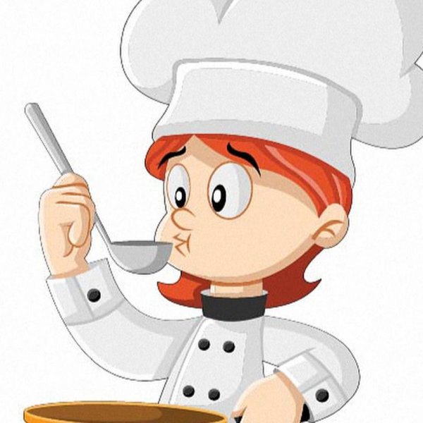 Поваренок на прозрачном фоне