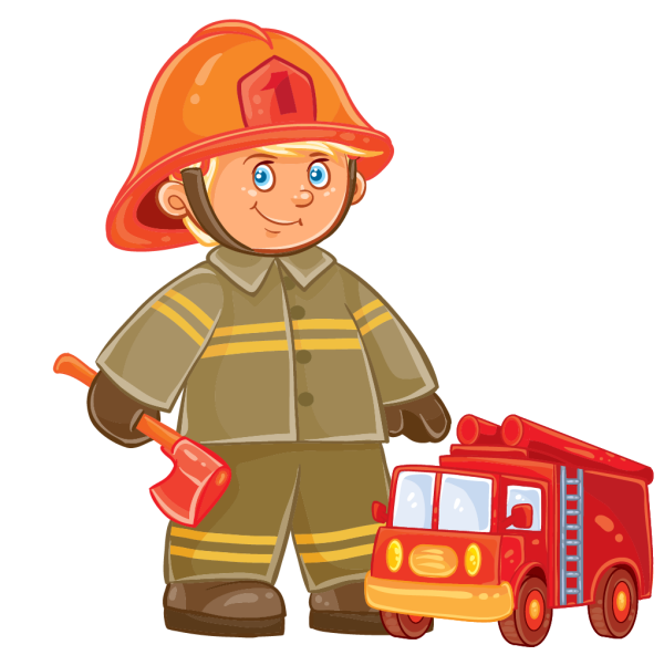 Пожарный мультяшный
