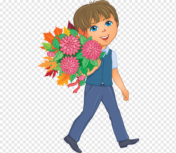 Мальчик с цветами