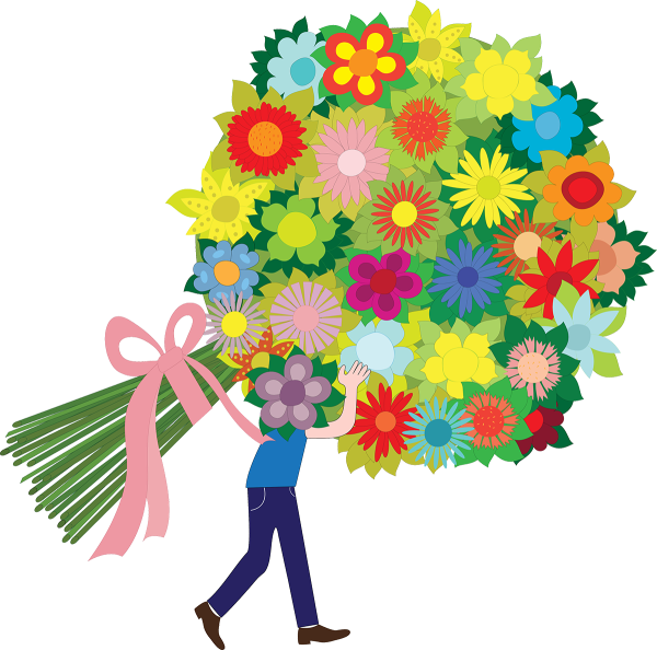 Букет мультяшный